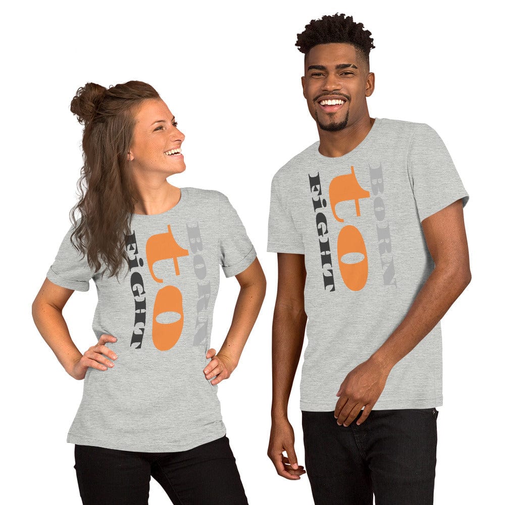 Born to Fight T-Shirt – Bold Motivational Shirt for Men & Women | Grit, Gym, MMA & Streetwear Tee - ccanvas - Unisex T-Shirt with Graphic Print | Ccanvas