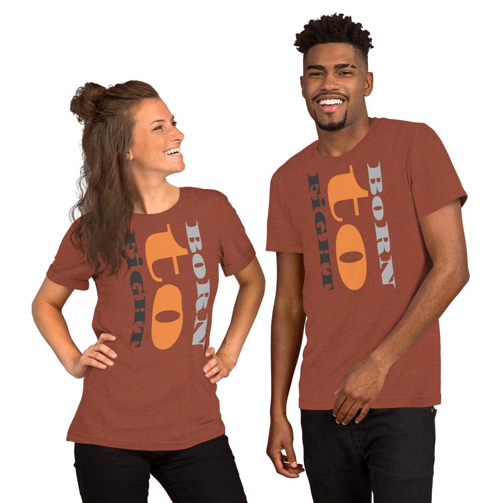 Born to Fight T-Shirt – Bold Motivational Shirt for Men & Women | Grit, Gym, MMA & Streetwear Tee - ccanvas - Unisex T-Shirt with Graphic Print | Ccanvas