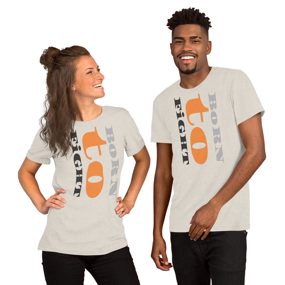 Born to Fight T-Shirt – Bold Motivational Shirt for Men & Women | Grit, Gym, MMA & Streetwear Tee - ccanvas - Unisex T-Shirt with Graphic Print | Ccanvas