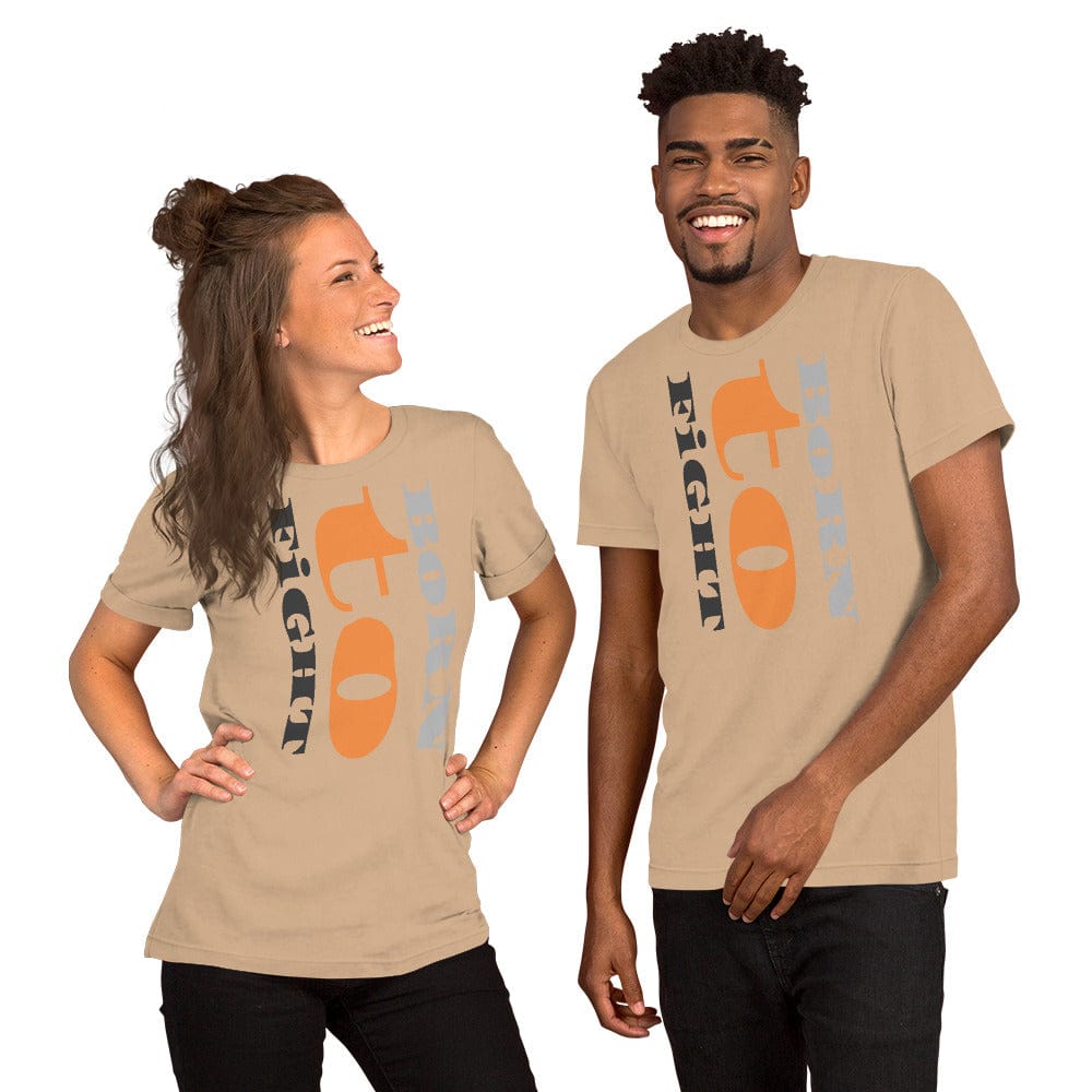Born to Fight T-Shirt – Bold Motivational Shirt for Men & Women | Grit, Gym, MMA & Streetwear Tee - ccanvas - Unisex T-Shirt with Graphic Print | Ccanvas