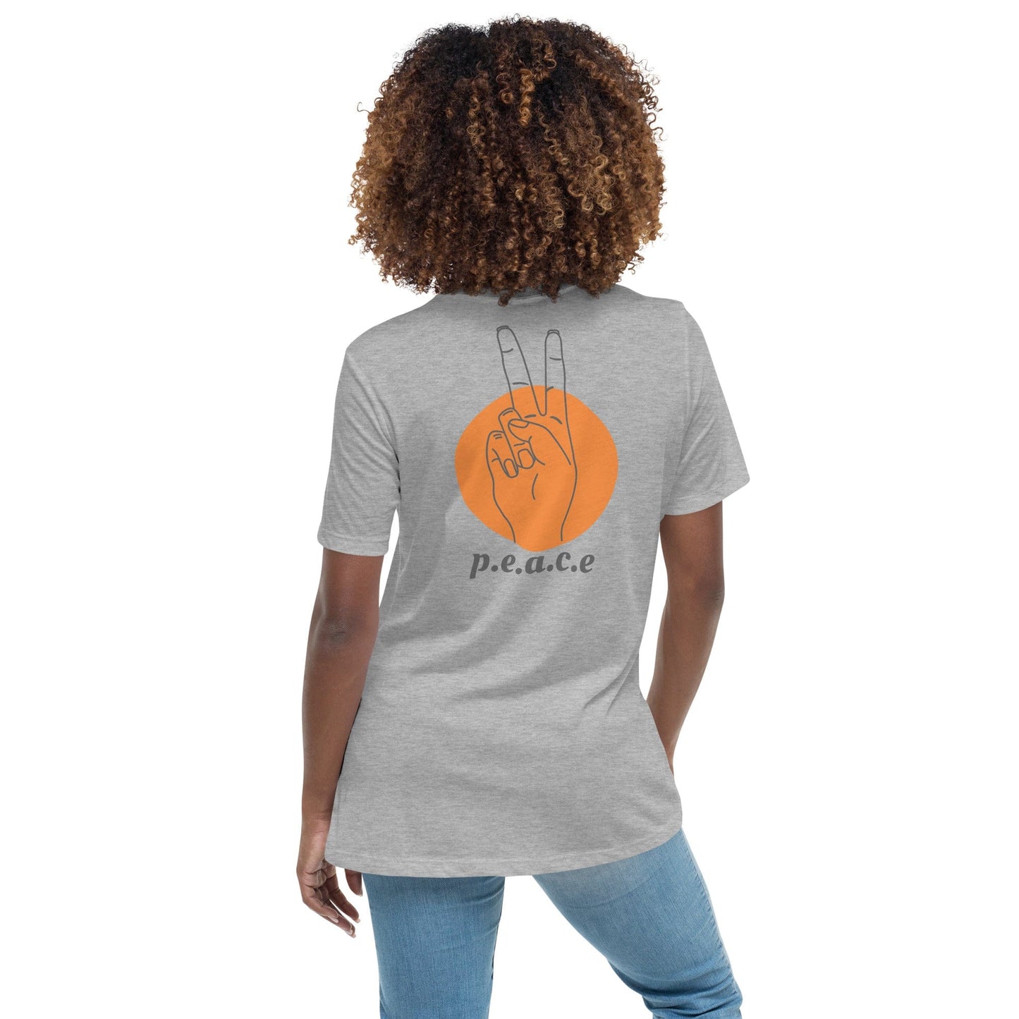 Peace Sign Backprint T-Shirt – Minimalist Streetwear | ccanvas - Unisex Graphic T-Shirt | Ccanvas