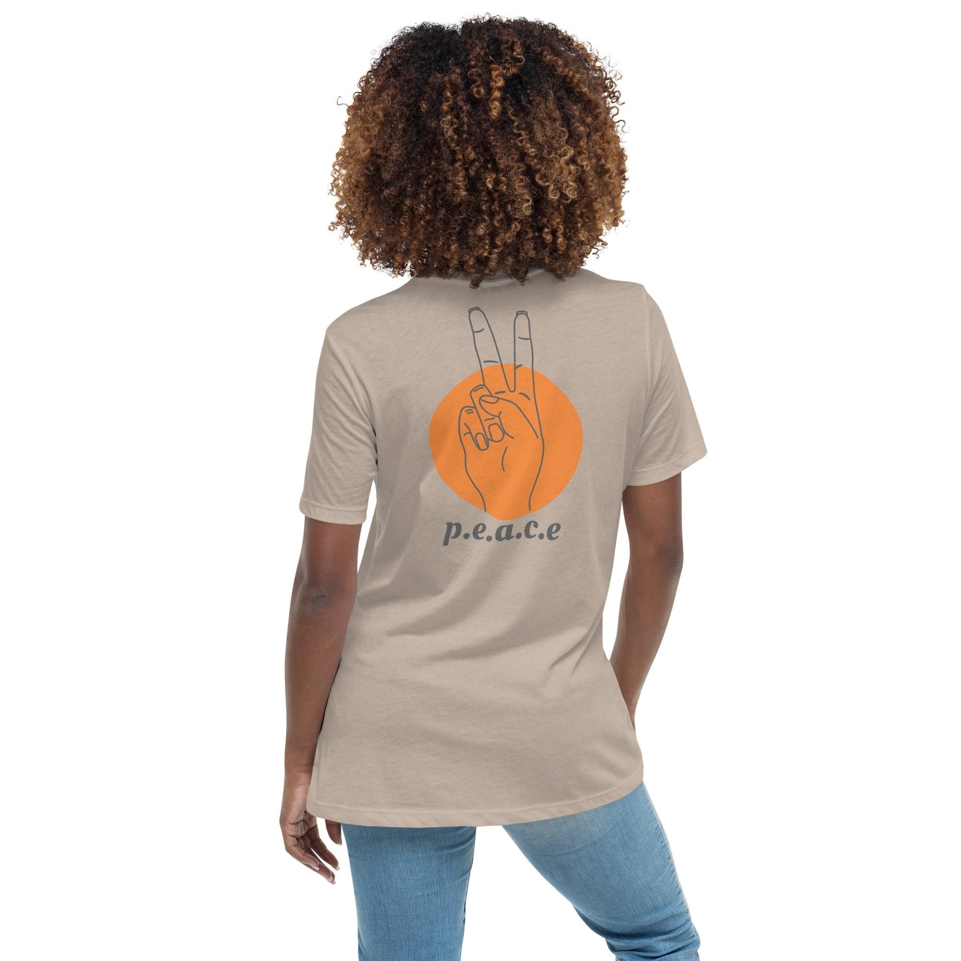 Peace Sign Backprint T-Shirt – Minimalist Streetwear | ccanvas - Unisex Graphic T-Shirt | Ccanvas