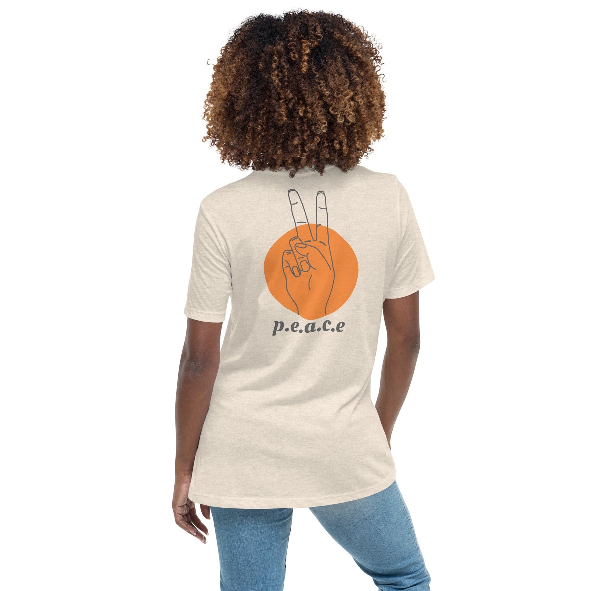 Peace Sign Backprint T-Shirt – Minimalist Streetwear | ccanvas - Unisex Graphic T-Shirt | Ccanvas