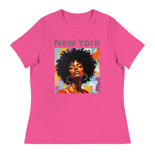 New York – Afro Pop Art Urban T-Shirt for Women | ccanvas - Women's T-Shirts | Ccanvas