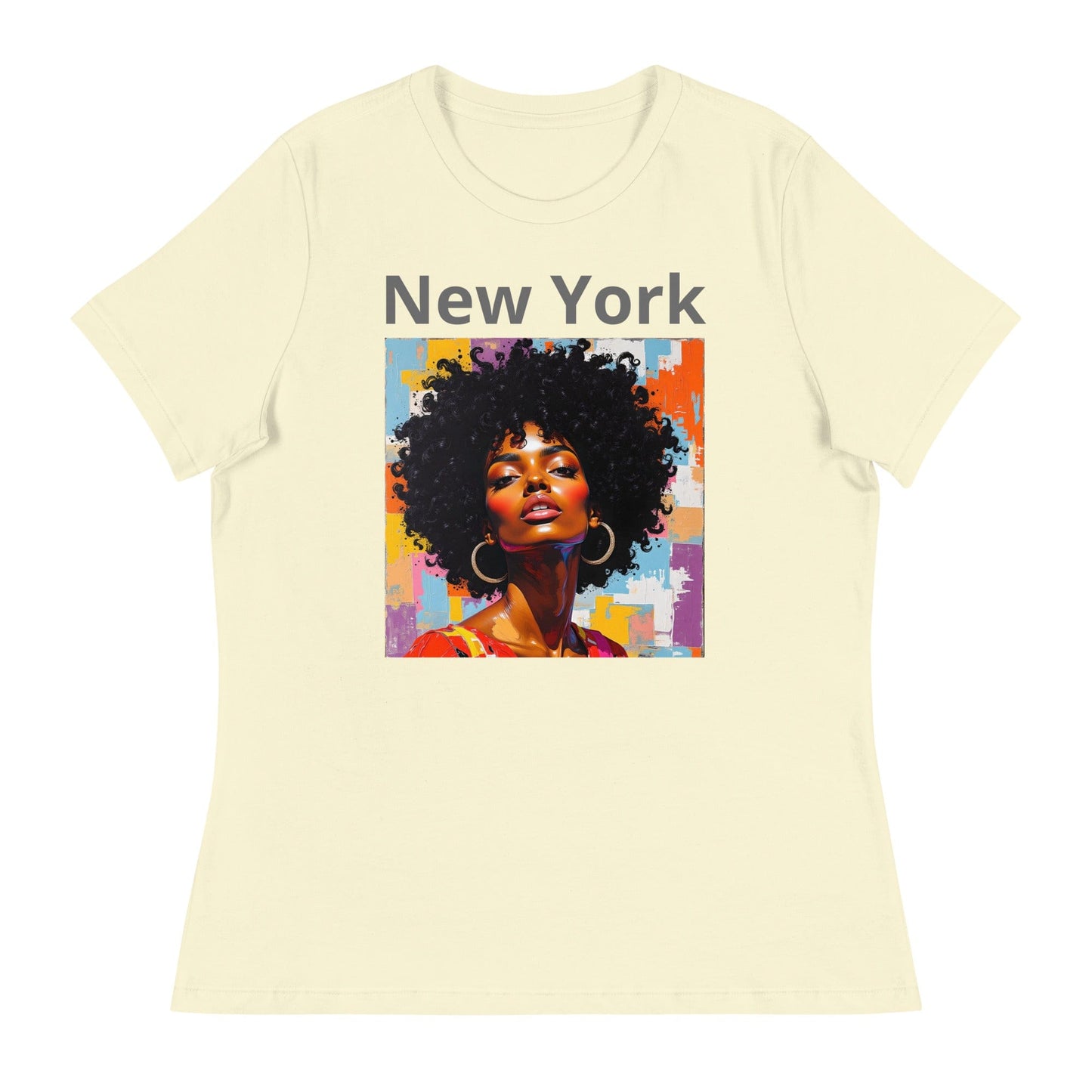 New York – Afro Pop Art Urban T-Shirt for Women | ccanvas - Women's T-Shirts | Ccanvas