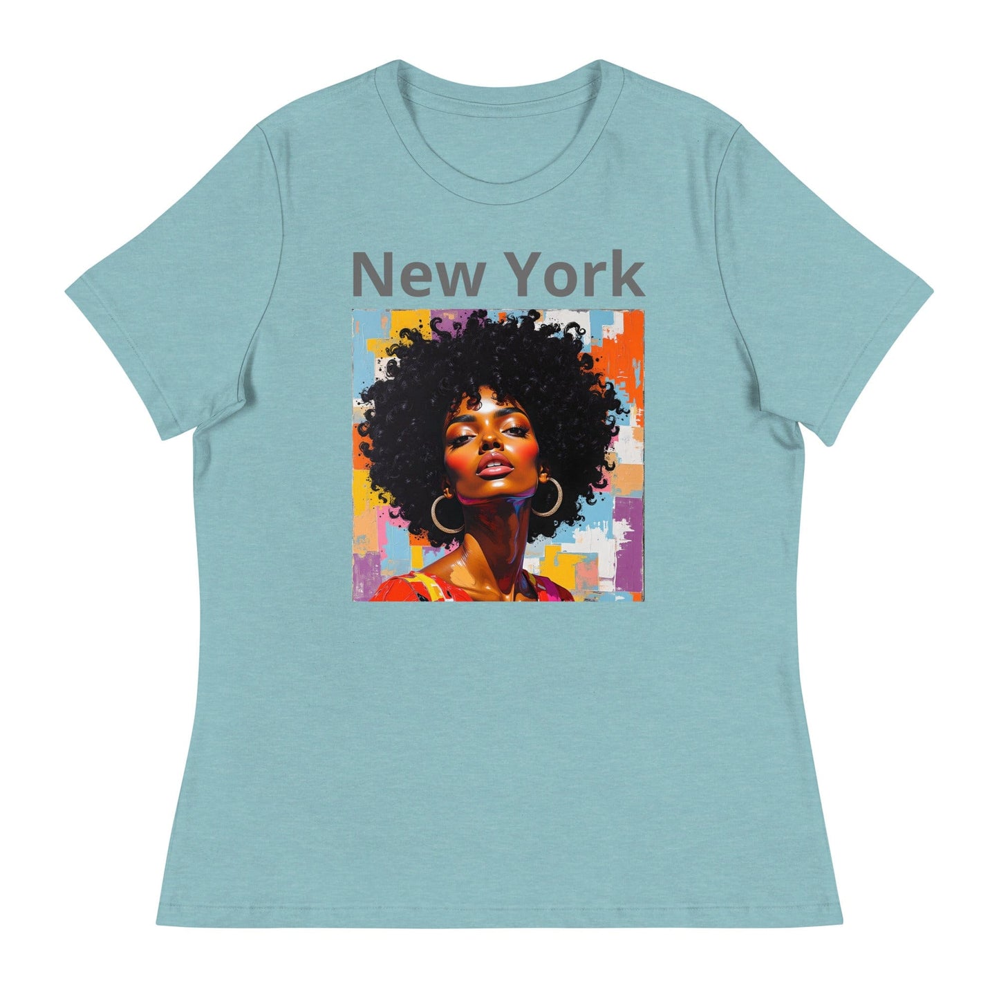 New York – Afro Pop Art Urban T-Shirt for Women | ccanvas - Women's T-Shirts | Ccanvas