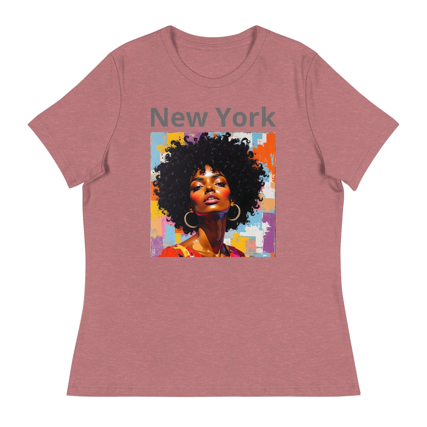 New York – Afro Pop Art Urban T-Shirt for Women | ccanvas - Women's T-Shirts | Ccanvas
