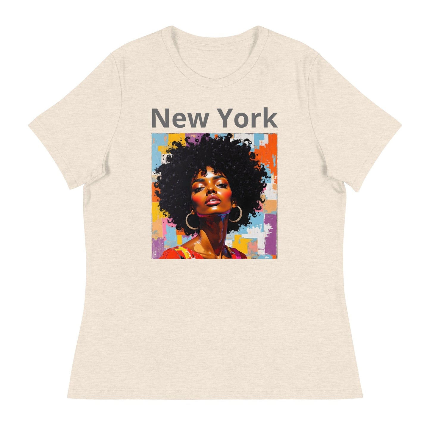 New York – Afro Pop Art Urban T-Shirt for Women | ccanvas - Women's T-Shirts | Ccanvas