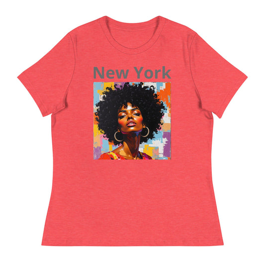 New York – Afro Pop Art Urban T-Shirt for Women | ccanvas - Women's T-Shirts | Ccanvas