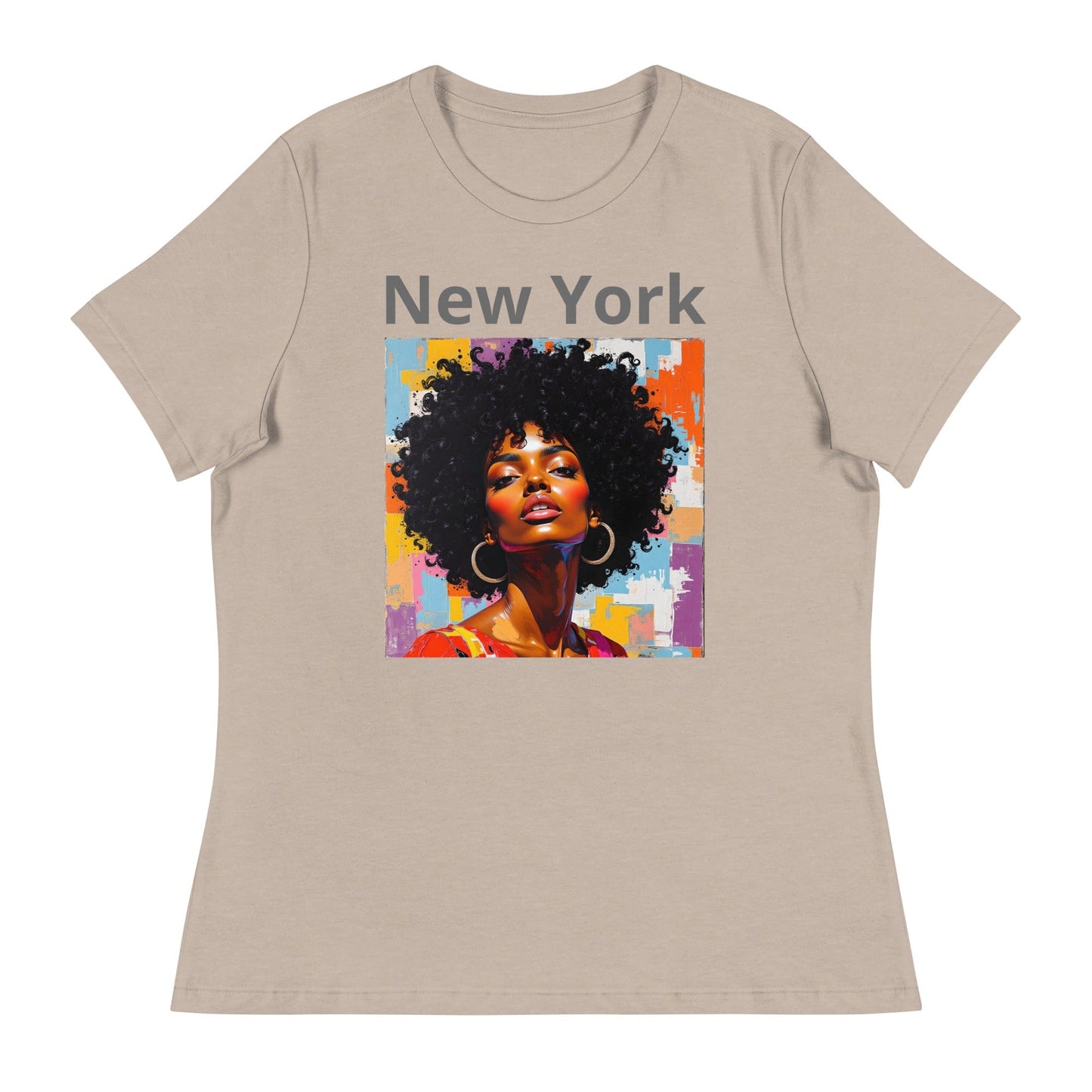 New York – Afro Pop Art Urban T-Shirt for Women | ccanvas - Women's T-Shirts | Ccanvas