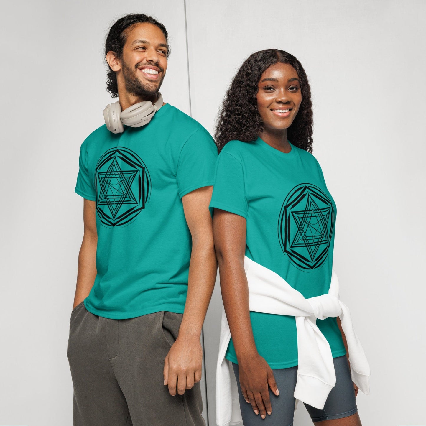 Women’s Sacred Geometry Graphic Tee – Abstract Star Design | ccanvas - Women’s T-Shirt | Ccanvas