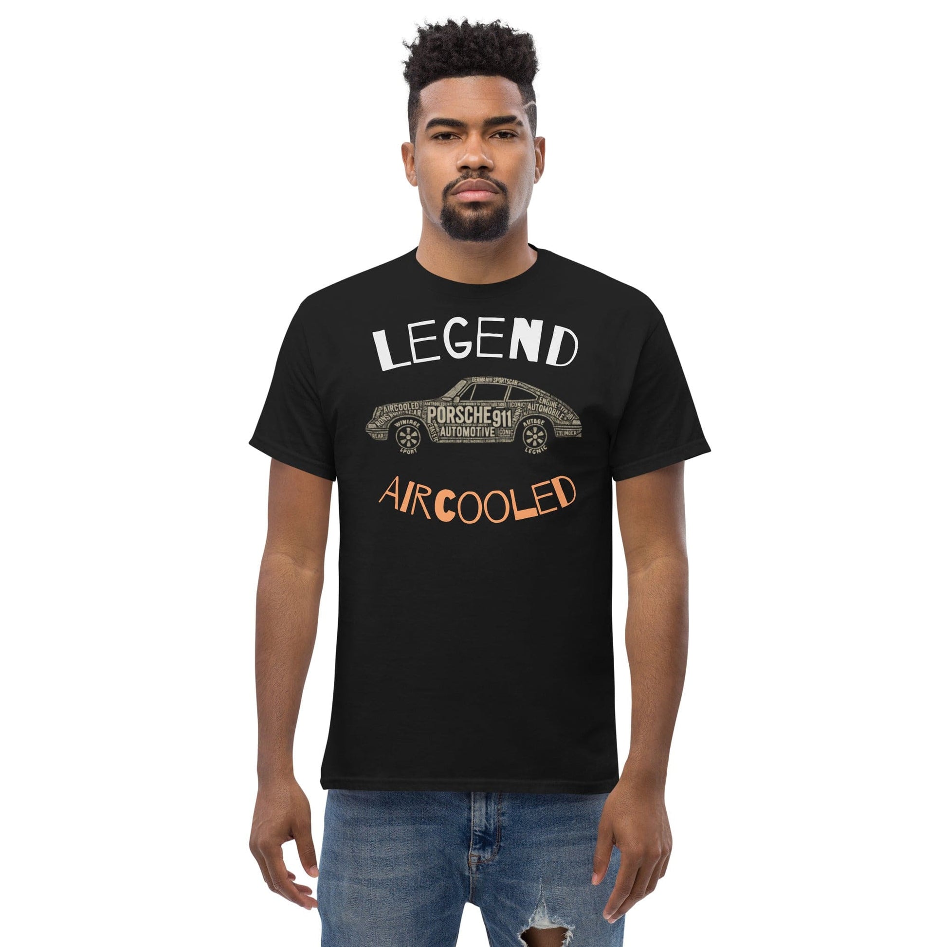 Legend Aircooled Porsche 911 T-Shirt – Classic Car Typography Graphic | ccanvas - T-Shirts | Ccanvas