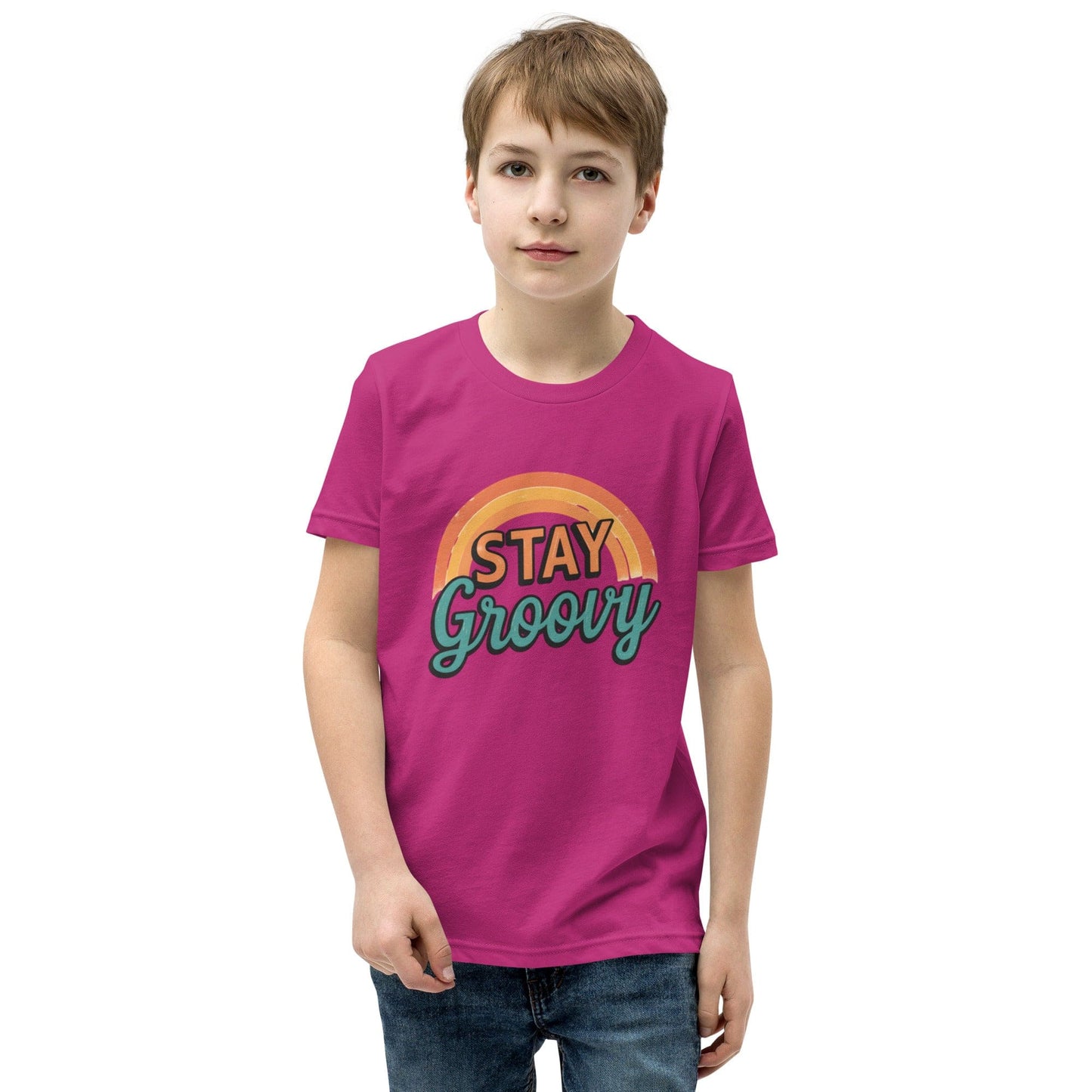 Stay Groovy Retro Rainbow Kids T-Shirt | ccanvas - Kids T-Shirts | Ccanvas