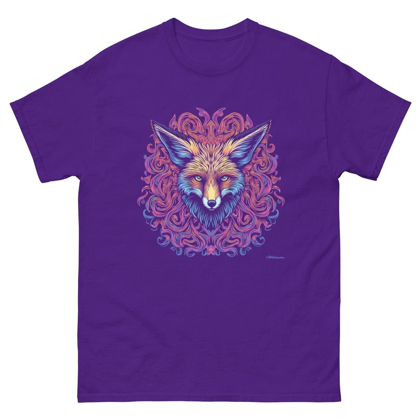 Psychedelic Colorful Fox Head T-Shirt – Bold Geometric Animal Art | ccanvas - Unisex Graphic T-Shirt | Ccanvas
