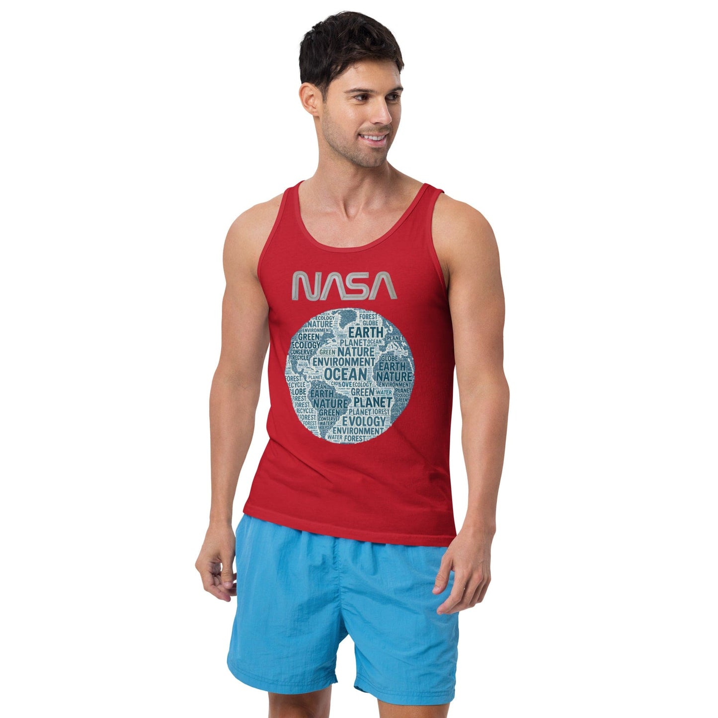NASA Wordcloud Earth Tank Top – Planet Protection Typography Design | ccanvas - Tank Tops | Ccanvas