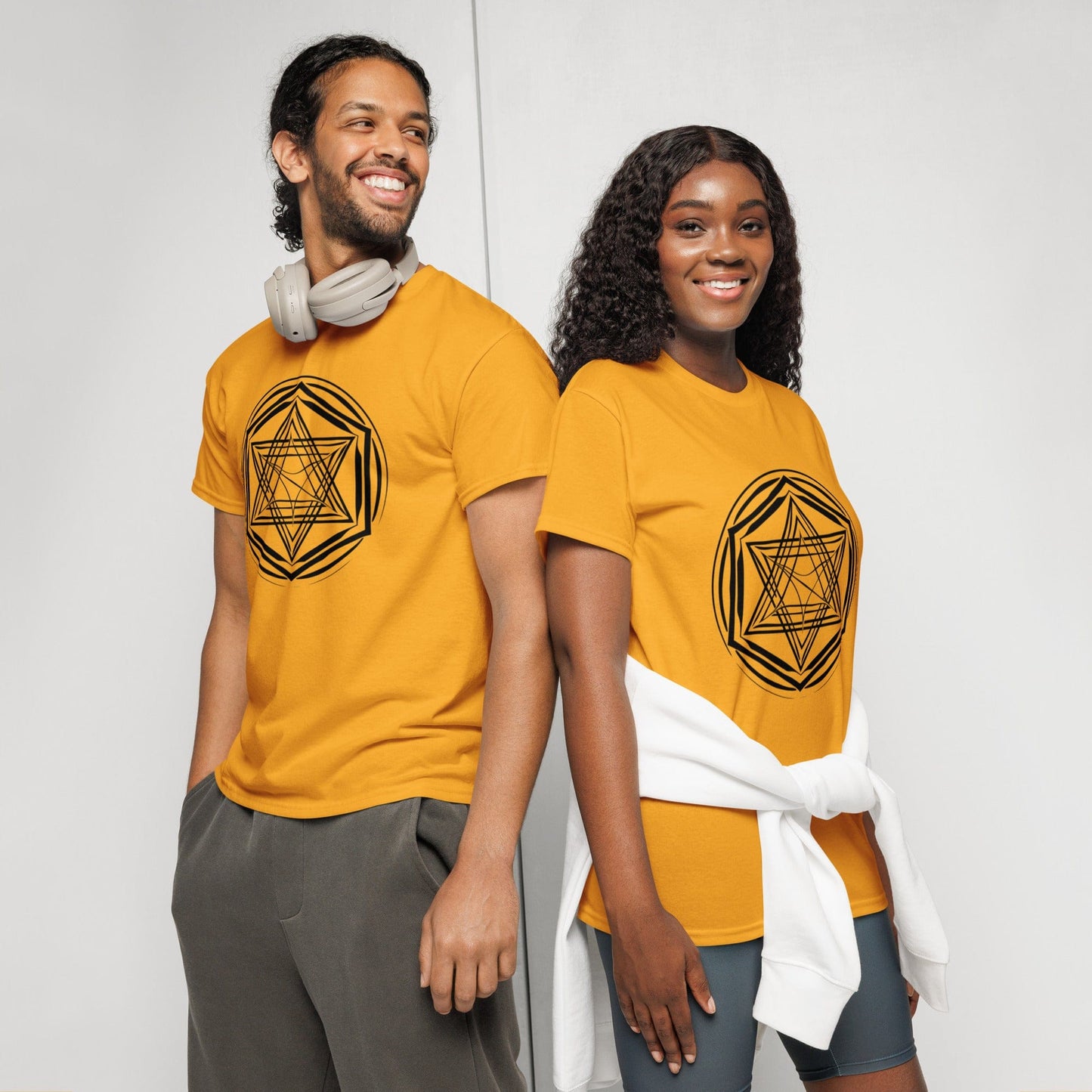 Women’s Sacred Geometry Graphic Tee – Abstract Star Design | ccanvas - Women’s T-Shirt | Ccanvas