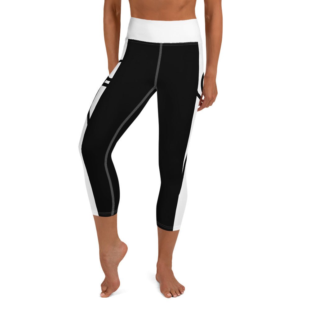 High - Waisted Sculpting Leggings – Monochrome Design | ccanvas - Leggings | Ccanvas