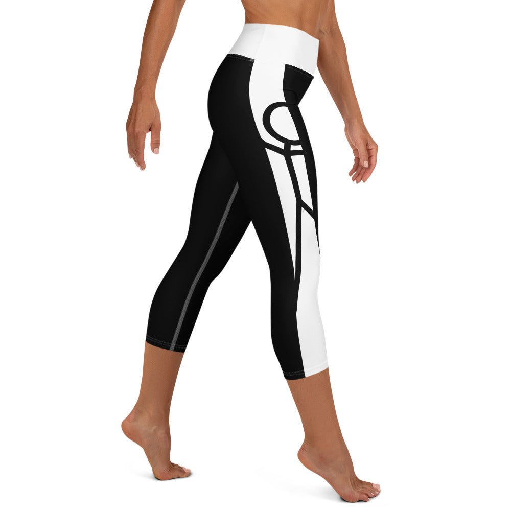 High - Waisted Sculpting Leggings – Monochrome Design | ccanvas - Leggings | Ccanvas