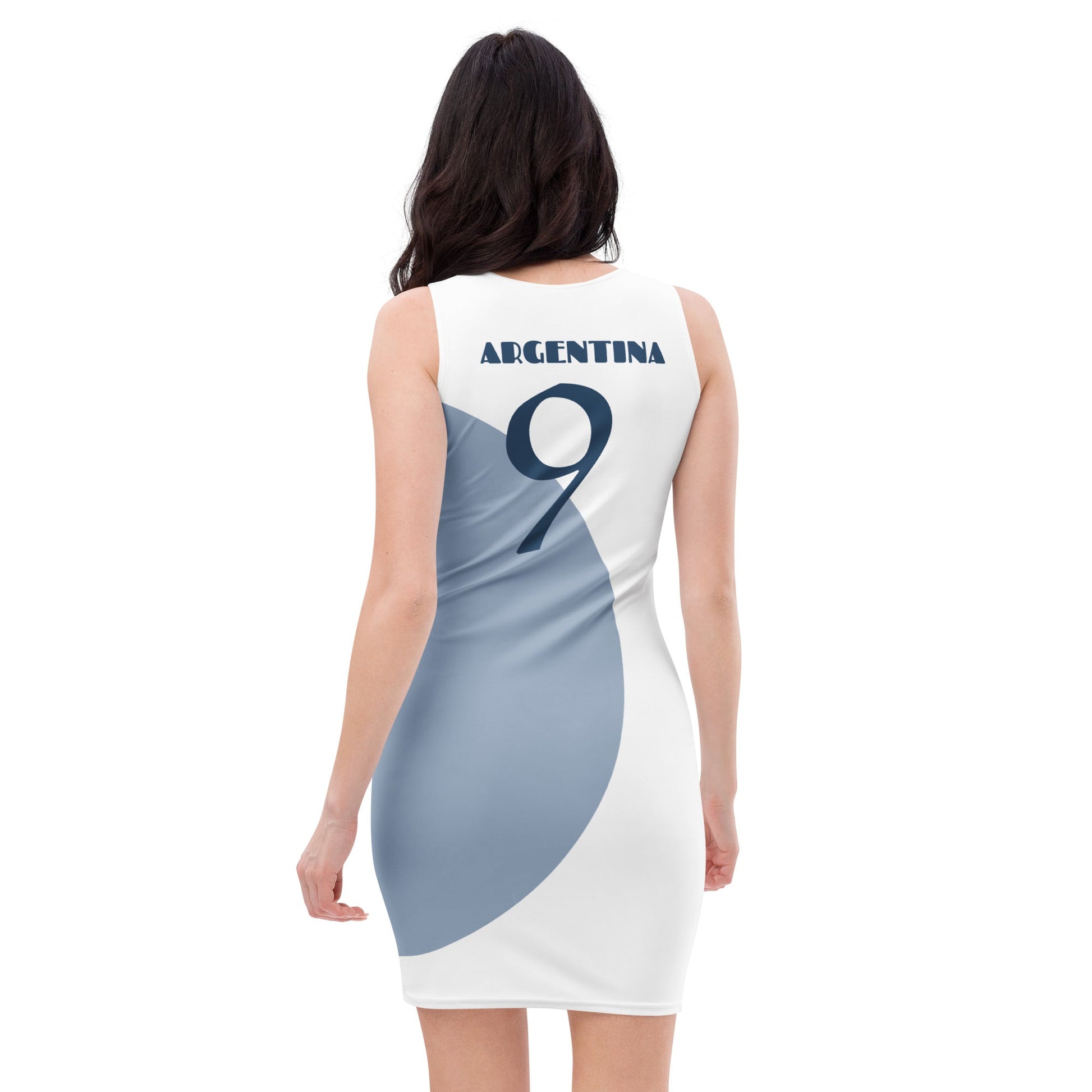Argentina No.9 Bodycon Dress – Jersey Streetwear Look | ccanvas - Dress | Ccanvas