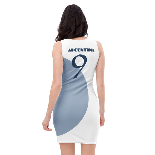 Argentina No.9 Bodycon Dress – Jersey Streetwear Look | ccanvas - Dress | Ccanvas