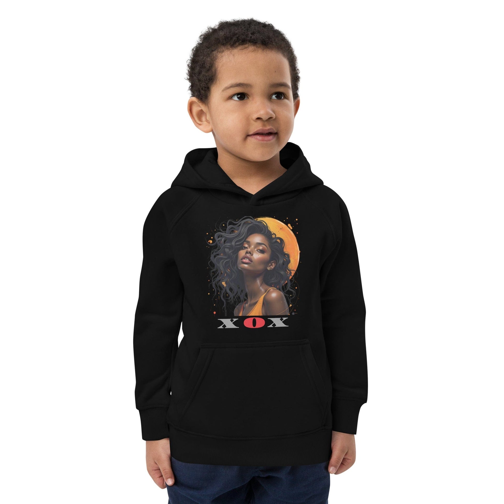 XOX Afro Queen – Kids Hoodie | Empowering Art Design by ccanvas - Kids Hoodies | Ccanvas