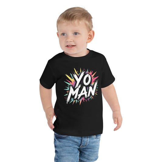 YO MAN Toddler T-Shirt – Bold Comic Style Pop Art Design | ccanvas - Toddler T-Shirt | Ccanvas