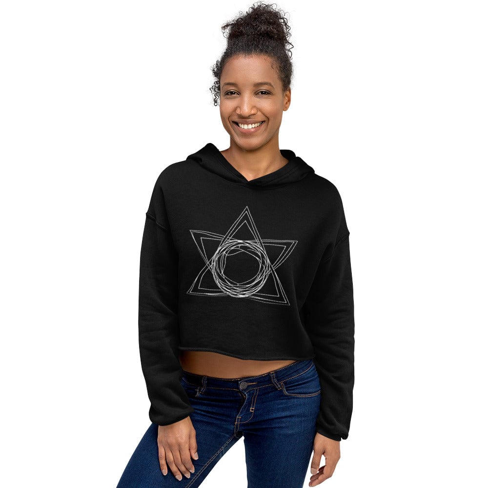 Geometric Star Hexa Cropped Hoodie | ccanvas - Cropped Hoodie | Ccanvas