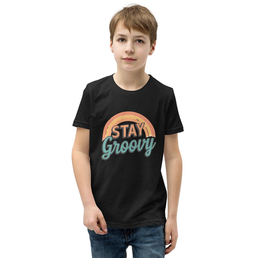 Stay Groovy Retro Rainbow Kids T-Shirt | ccanvas - Kids T-Shirts | Ccanvas