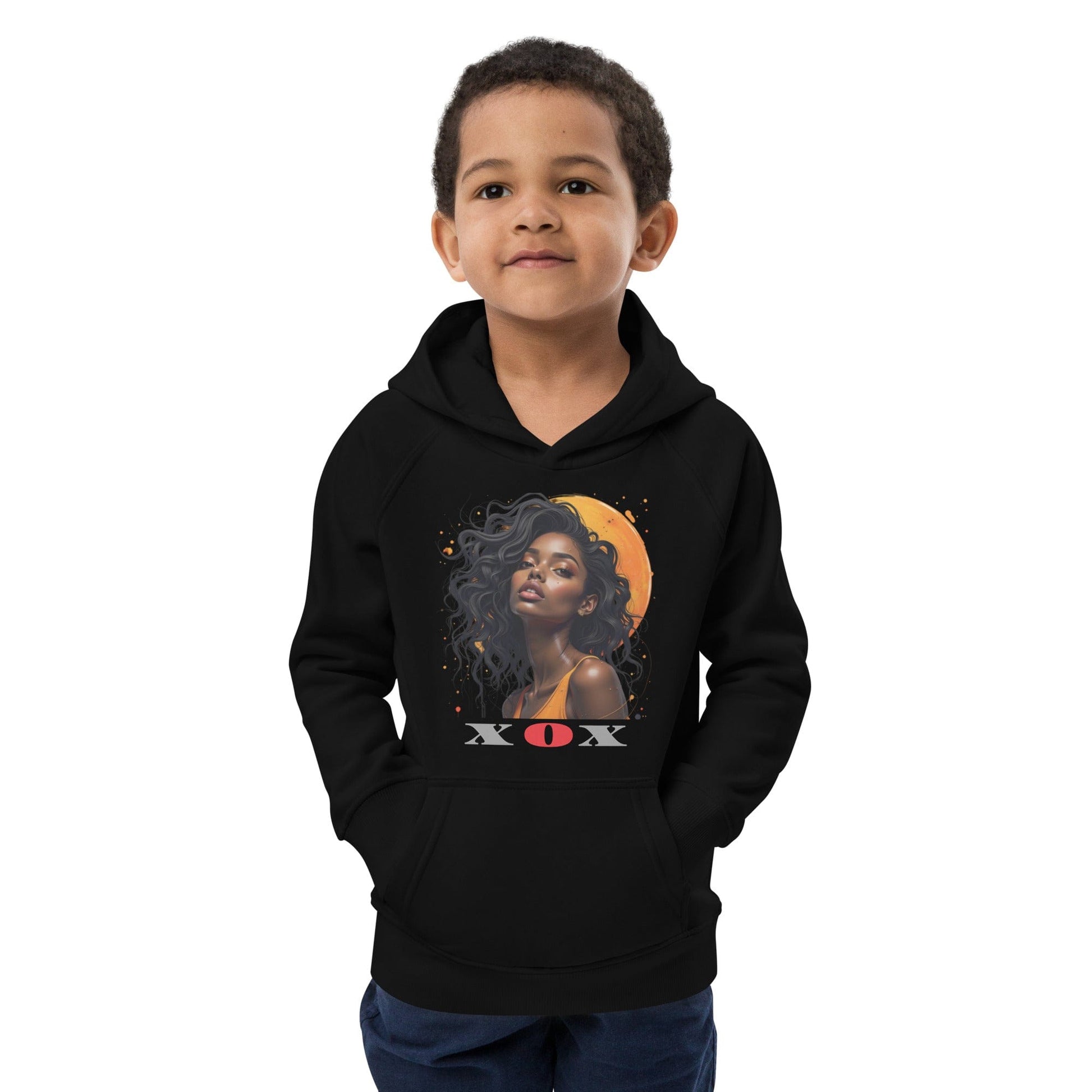 XOX Afro Queen – Kids Hoodie | Empowering Art Design by ccanvas - Kids Hoodies | Ccanvas