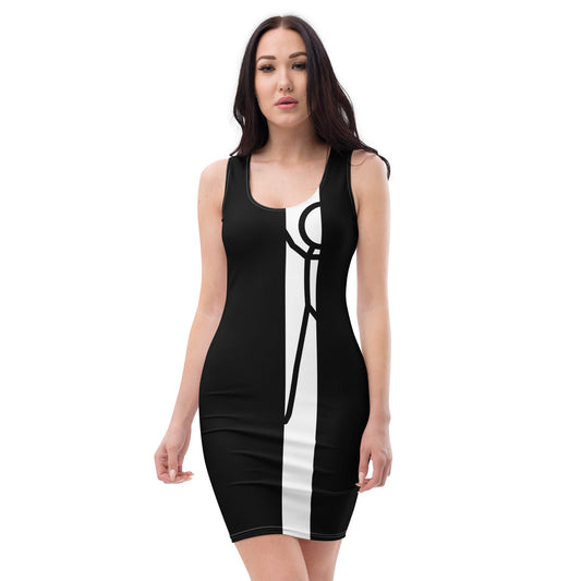 Black & White Bodycon Mini Dress – Monochrome Clubwear Essential | ccanvas - Dress | Ccanvas