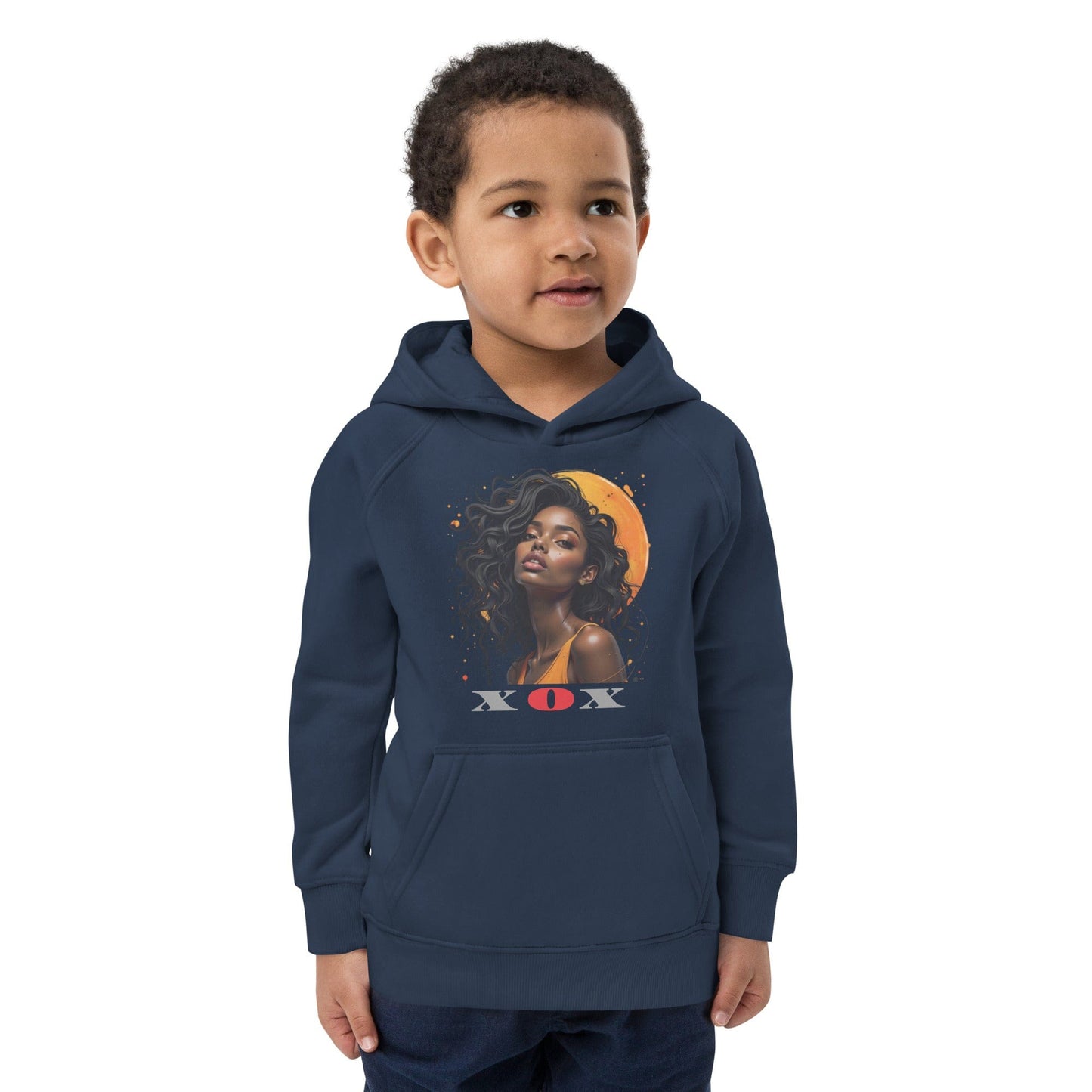 XOX Afro Queen – Kids Hoodie | Empowering Art Design by ccanvas - Kids Hoodies | Ccanvas