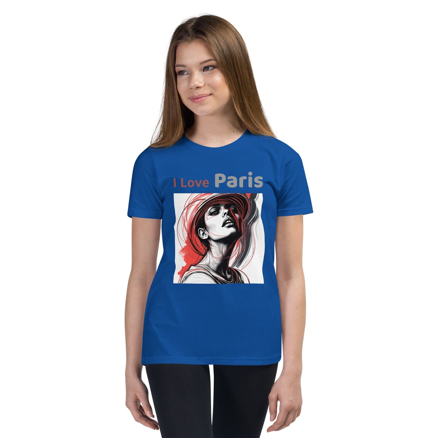 I Love Paris Red Hat Fashion T-Shirt for Women | ccanvas - Women’s T-Shirts | Ccanvas