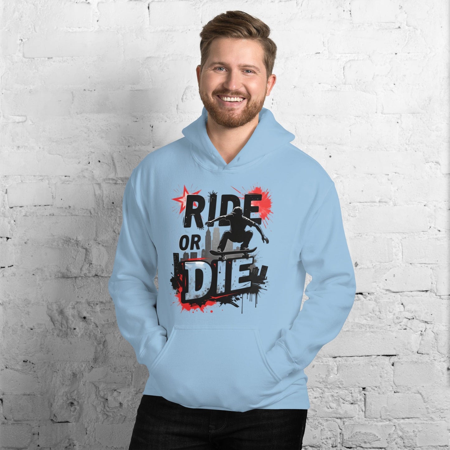 Ride or Die Hoodie – Bold Skater Graphic Hoodie for Men & Women | ccanvas - Hoodies (Male & Female) | Ccanvas