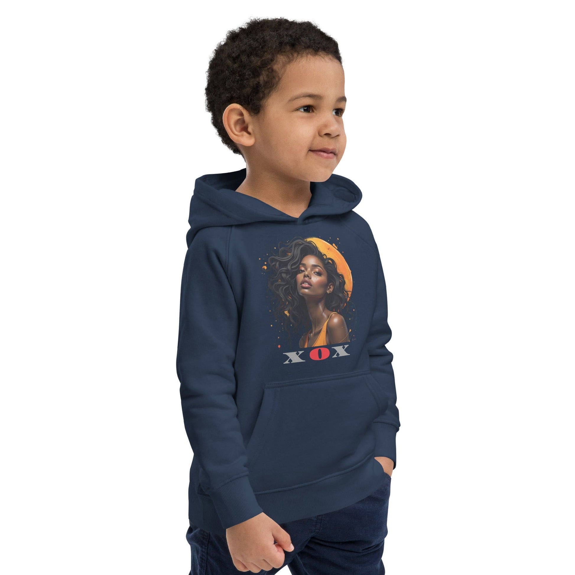 XOX Afro Queen – Kids Hoodie | Empowering Art Design by ccanvas - Kids Hoodies | Ccanvas