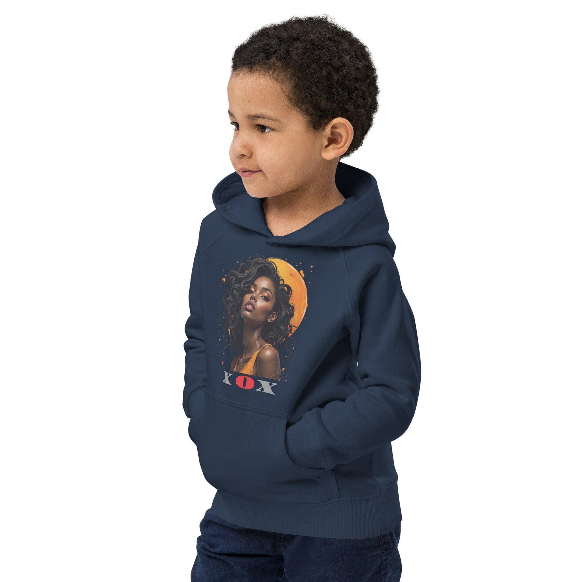XOX Afro Queen – Kids Hoodie | Empowering Art Design by ccanvas - Kids Hoodies | Ccanvas