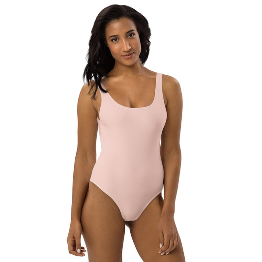 Blush Pink One - Piece Swimsuit – Scoop Neck | ccanvas - Swimsuit | Ccanvas