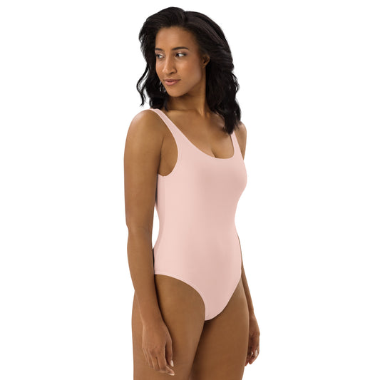 Blush Pink One - Piece Swimsuit – Scoop Neck | ccanvas - Swimsuit | Ccanvas