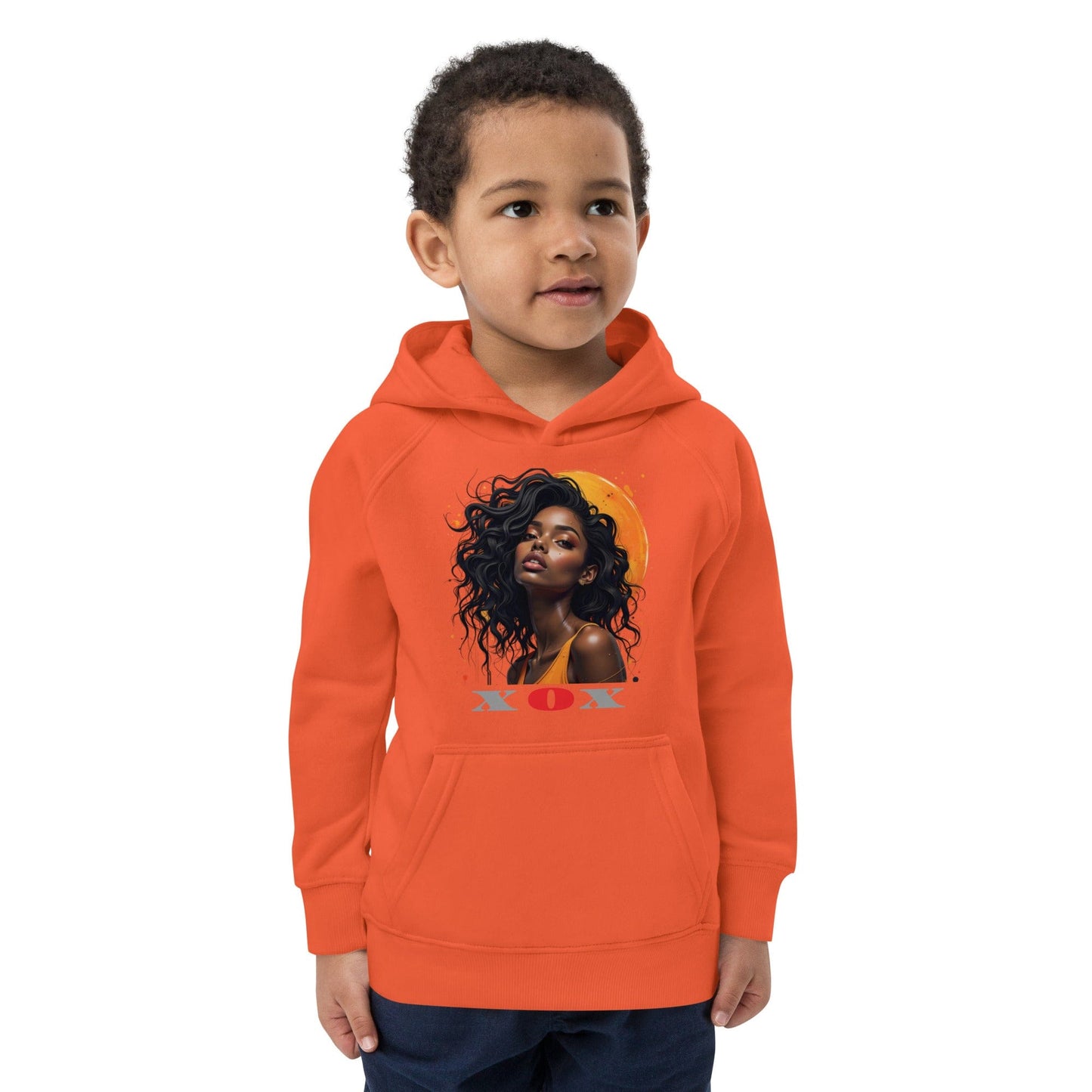 XOX Afro Queen – Kids Hoodie | Empowering Art Design by ccanvas - Kids Hoodies | Ccanvas