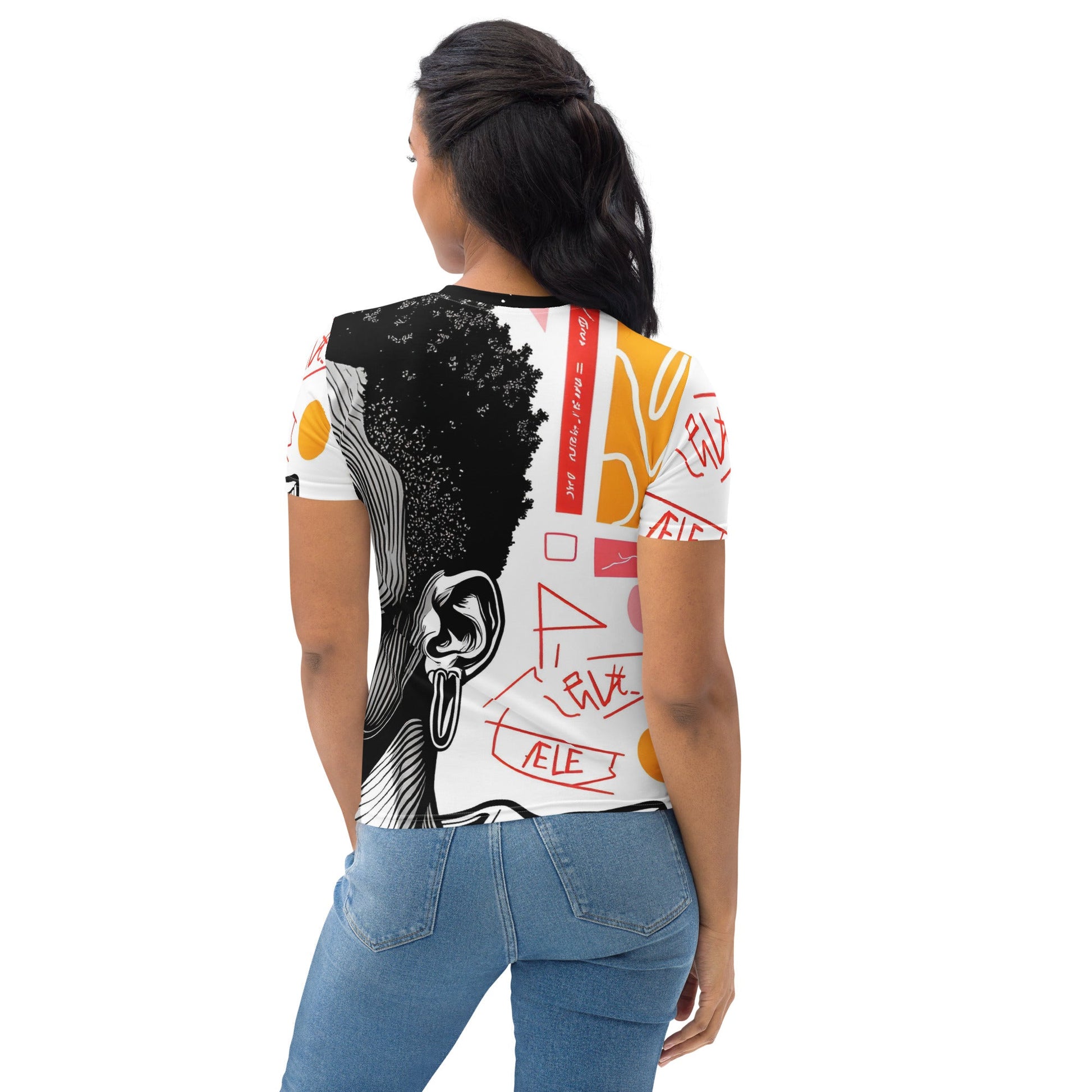 Bold Portrait Graphic Tee – Women’s Organic Statement Shirt | ccanvas - T-Shirt | Ccanvas