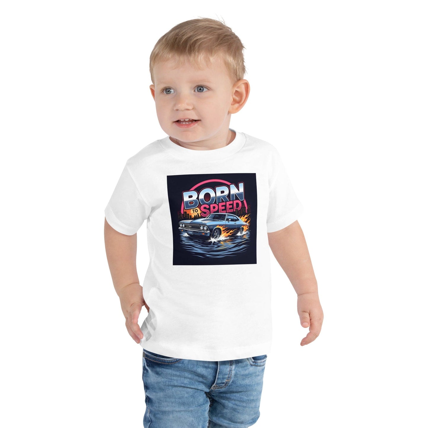 Born to Speed Kids T-Shirt – Cool Racing Car Graphic Tee for Boys & Girls | ccanvas - Kids T-Shirts | Ccanvas