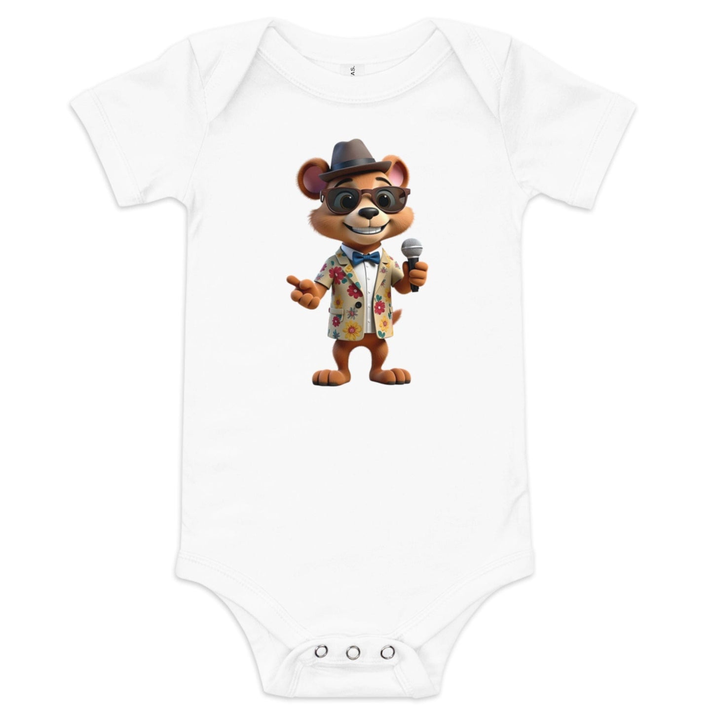 Cool Bear Baby Onesie with Funny Cartoon Swag Design | ccanvas - Baby Onesies | Ccanvas