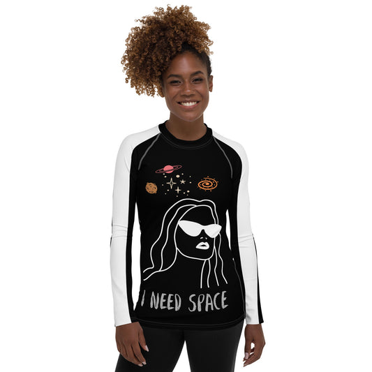 Women’s Cosmic Graphic Long Sleeve Tee – Futuristic Streetwear Essential | ccanvas - T-Shirt | Ccanvas