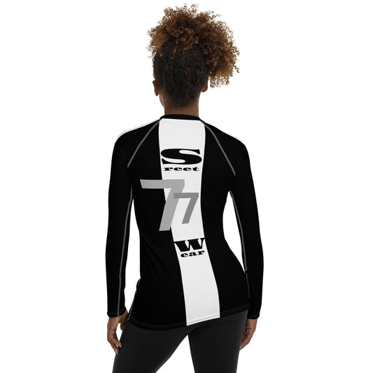 Women’s Cosmic Graphic Long Sleeve Tee – Futuristic Streetwear Essential | ccanvas - T-Shirt | Ccanvas