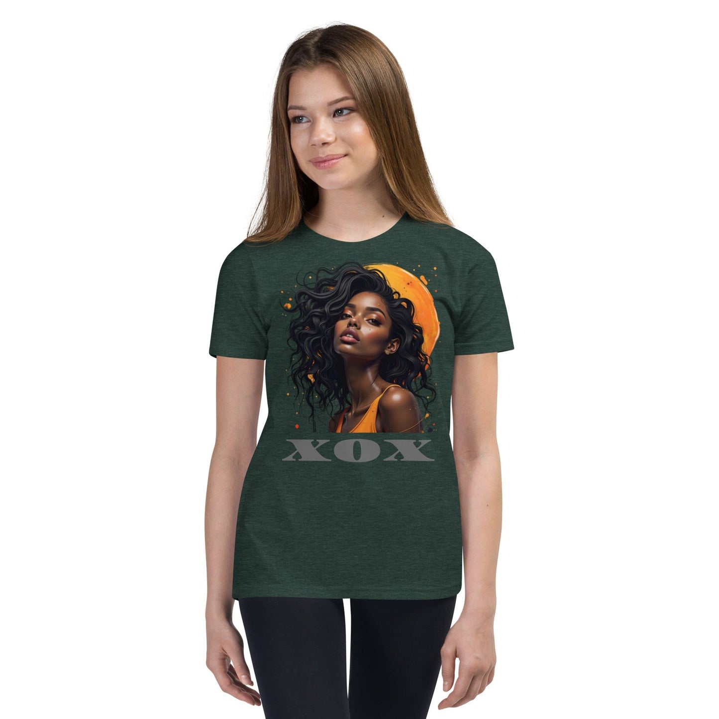 XOX Afro Queen T-Shirt – Bold Empowerment Tee with Melanin Art | ccanvas - Women’s T-Shirts | Ccanvas