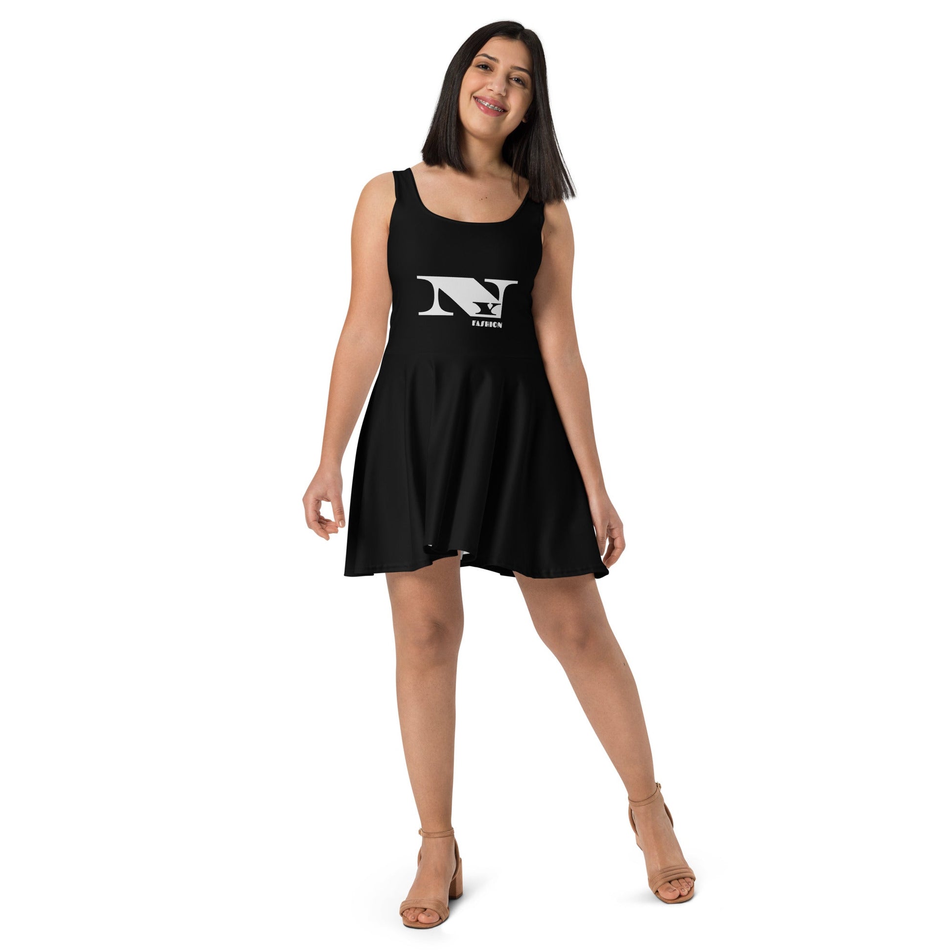 Elegant Black Skater Dress | ccanvas - Dress | Ccanvas