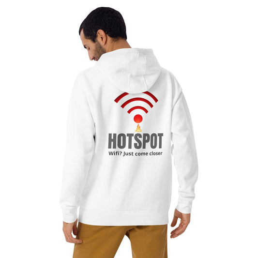 Hotspot Wifi Hoodie – Funny Graphic Techwear for Men & Women | ccanvas - Hoodies (Unisex) | Ccanvas