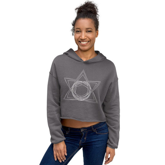 Geometric Star Hexa Cropped Hoodie | ccanvas - Cropped Hoodie | Ccanvas