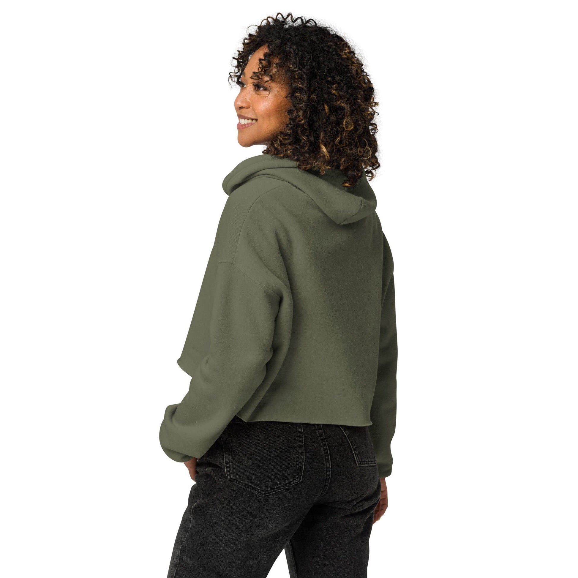 Geometric Burst Cropped Hoodie | ccanvas - Cropped Hoodie | Ccanvas