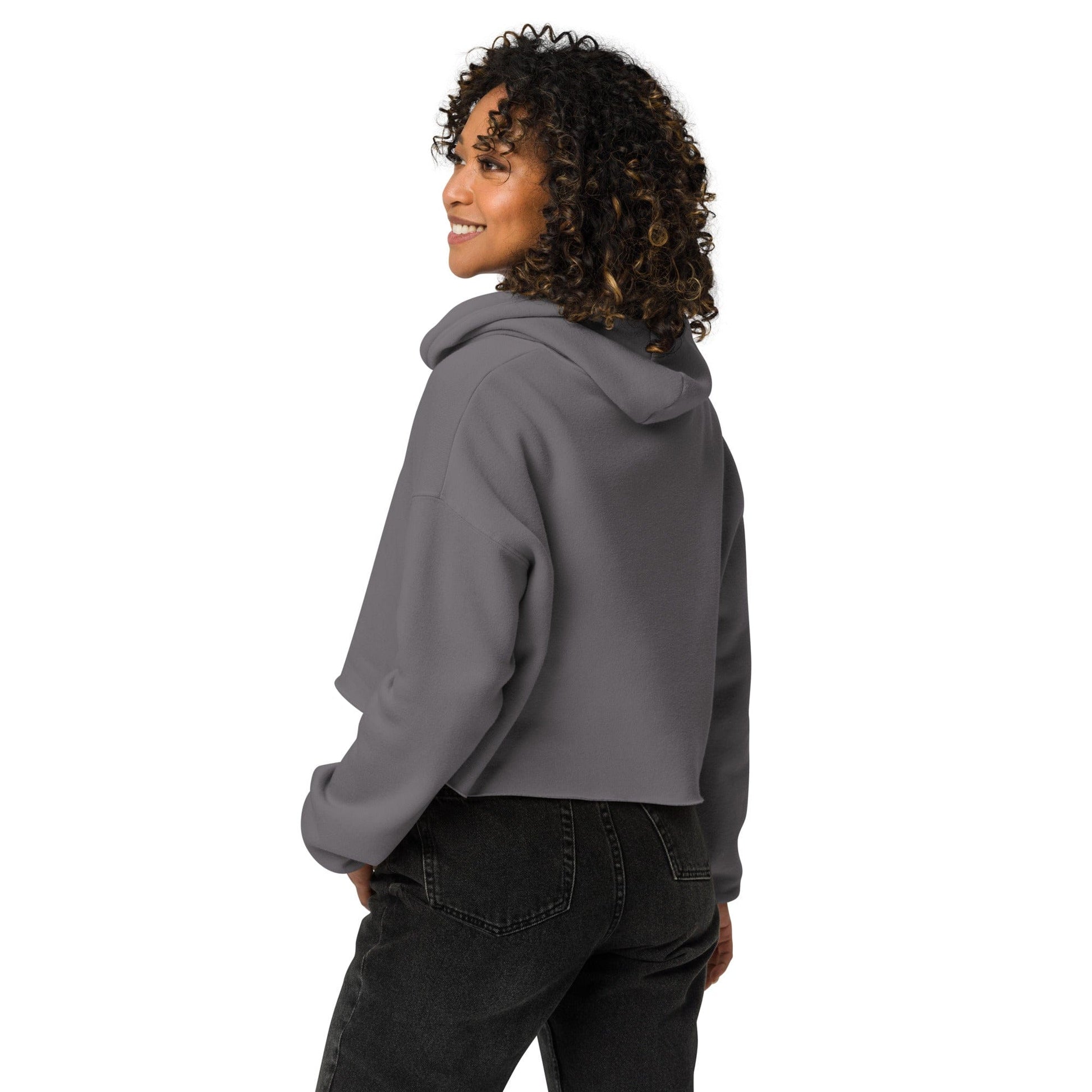 Geometric Burst Cropped Hoodie | ccanvas - Cropped Hoodie | Ccanvas