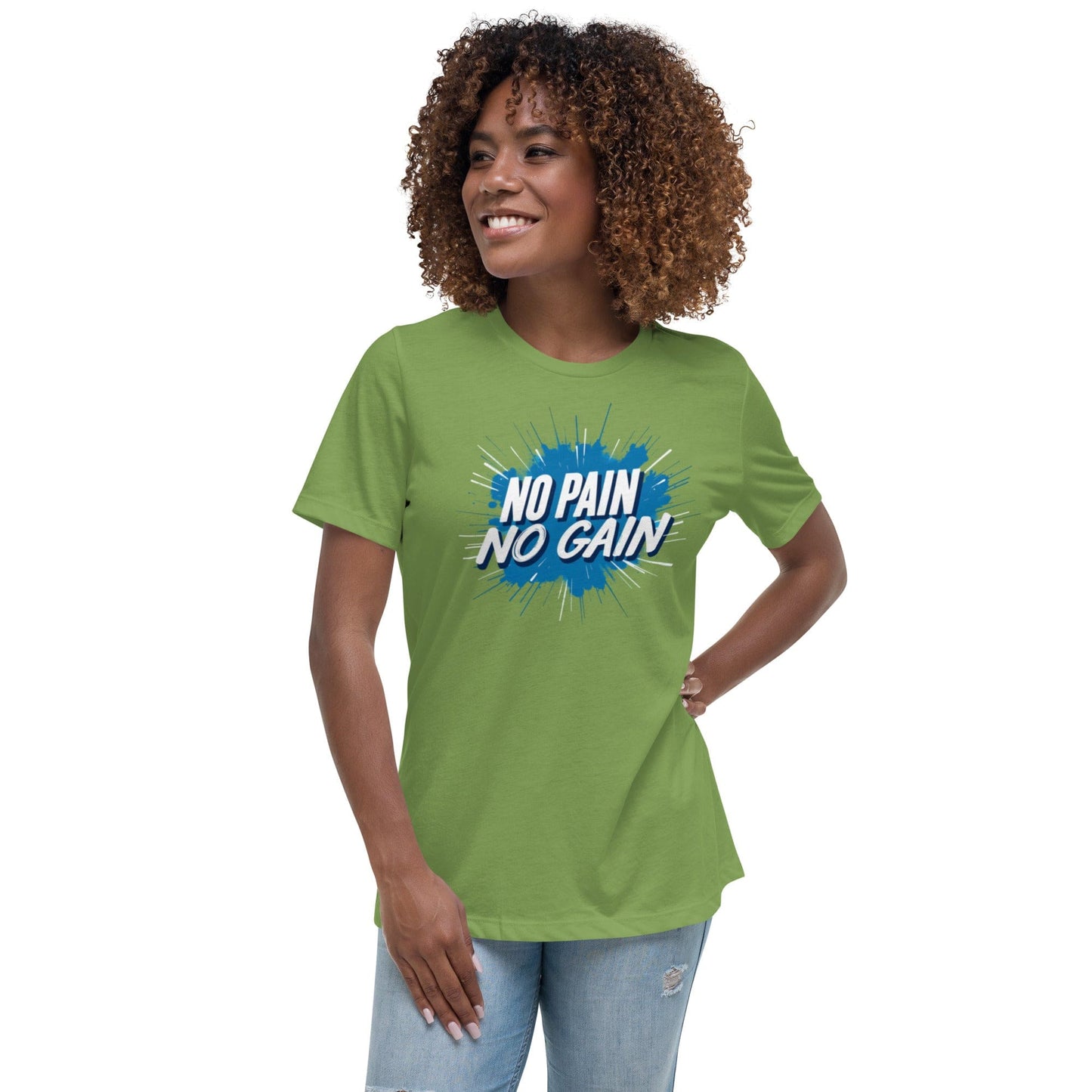 No Pain No Gain T-Shirt - Motivational Workout Gym Tee | ccanvas - Women’s T-Shirt | Ccanvas